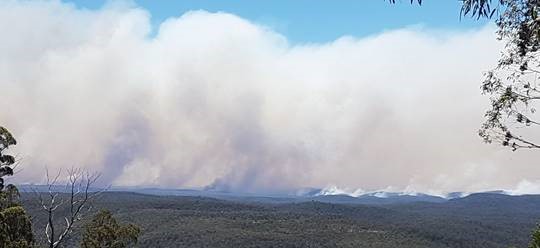 Gospers Mountain Fire on 10 December 2019